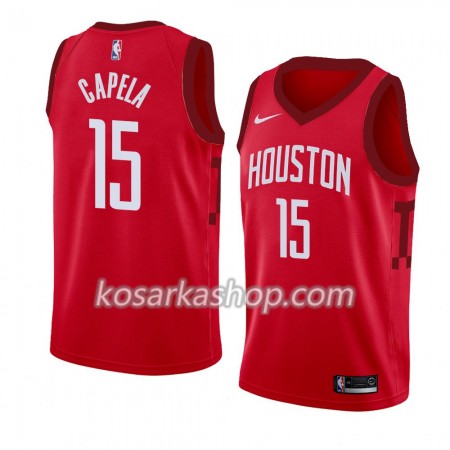 Dres Houston Rockets Clint Capela 15 Nike 2018-19 Crvena Swingman